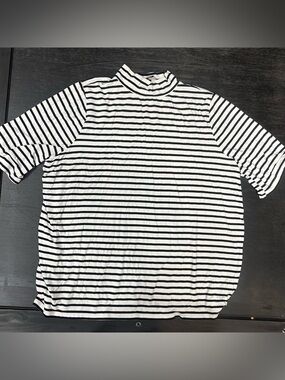 Jessica London Black White Blouse Size 22/24